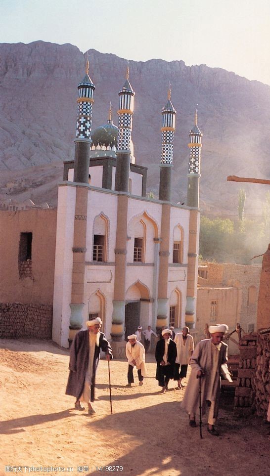 新疆风景穆斯林朝圣地图片