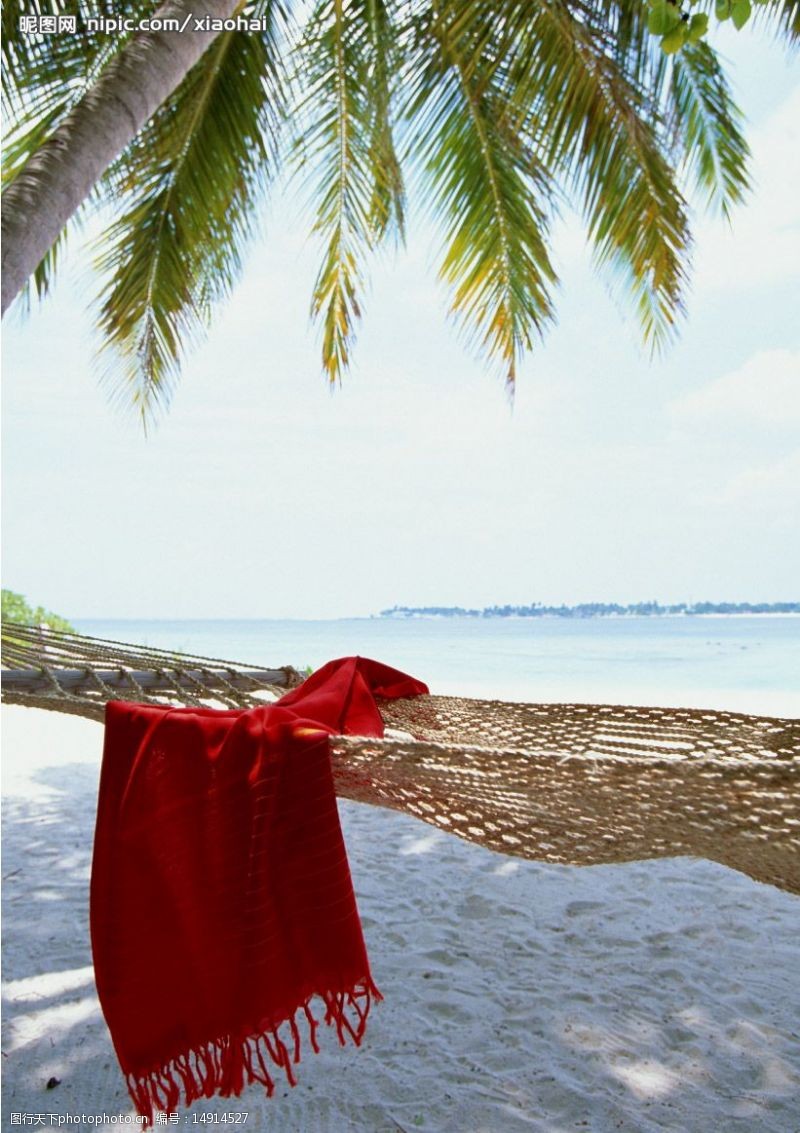 毛毯沙滩吊床图片